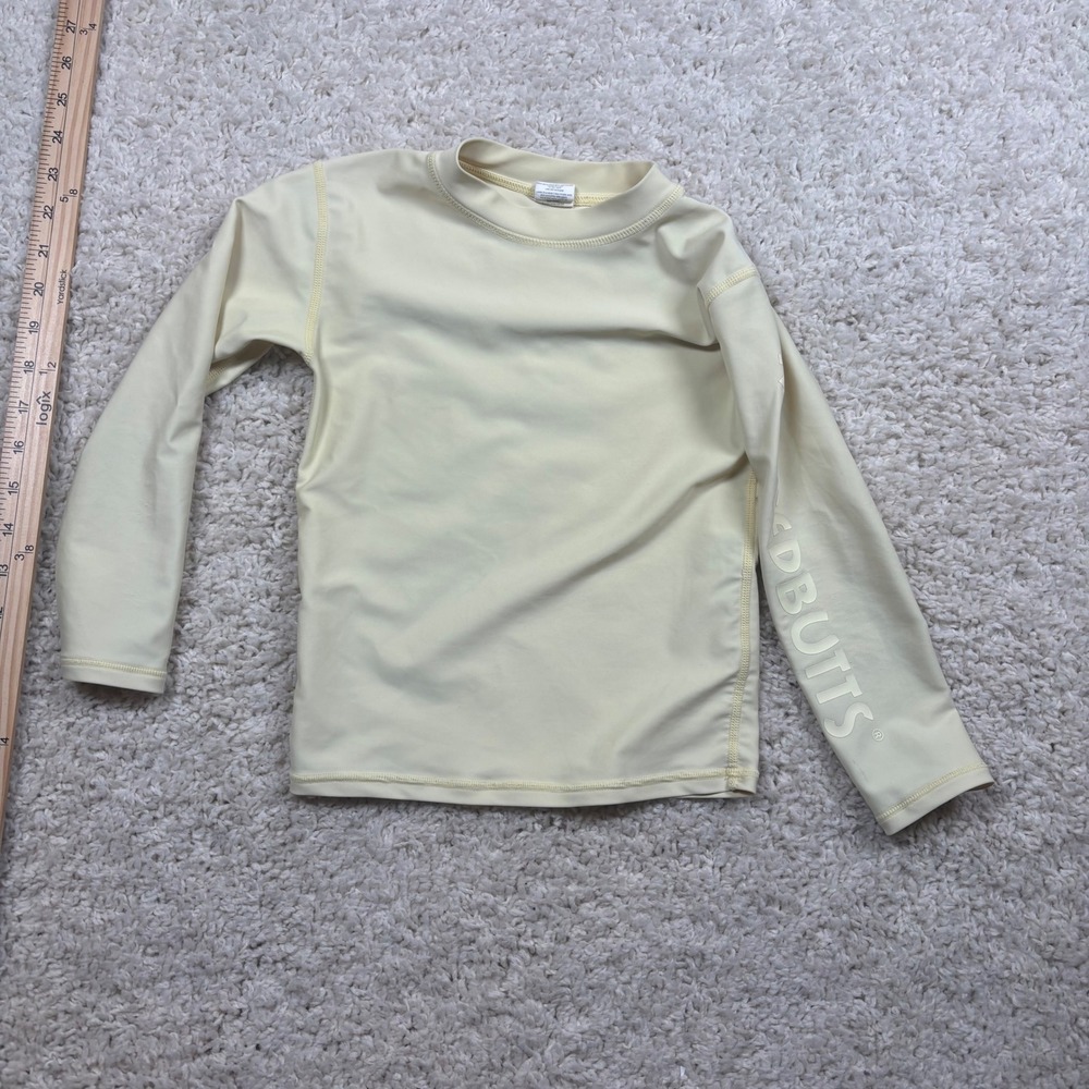Ruggedbutts Kids Long Sleeve Rash Guard Swim Shirt Sun‎ Protection Yellow Sz 4T